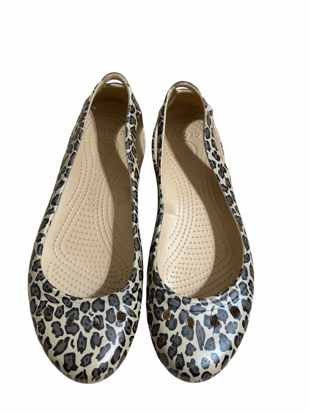 Crocs Kadee Ballet Flats
Womens Sz 10 Leopard Animal
Print Slip On Shoes Artsy